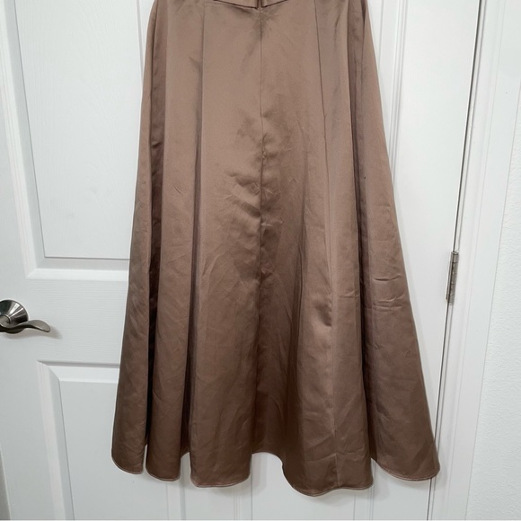 Michaelangelo Satin Taupe Dress - Picture 7 of 15